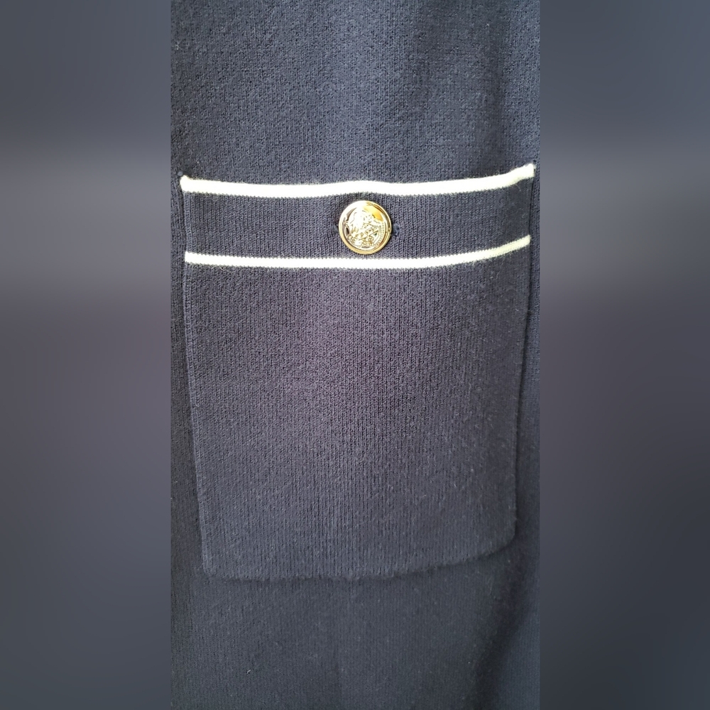 NWT Sailor navy knit dress medium - Picture 6 of 9